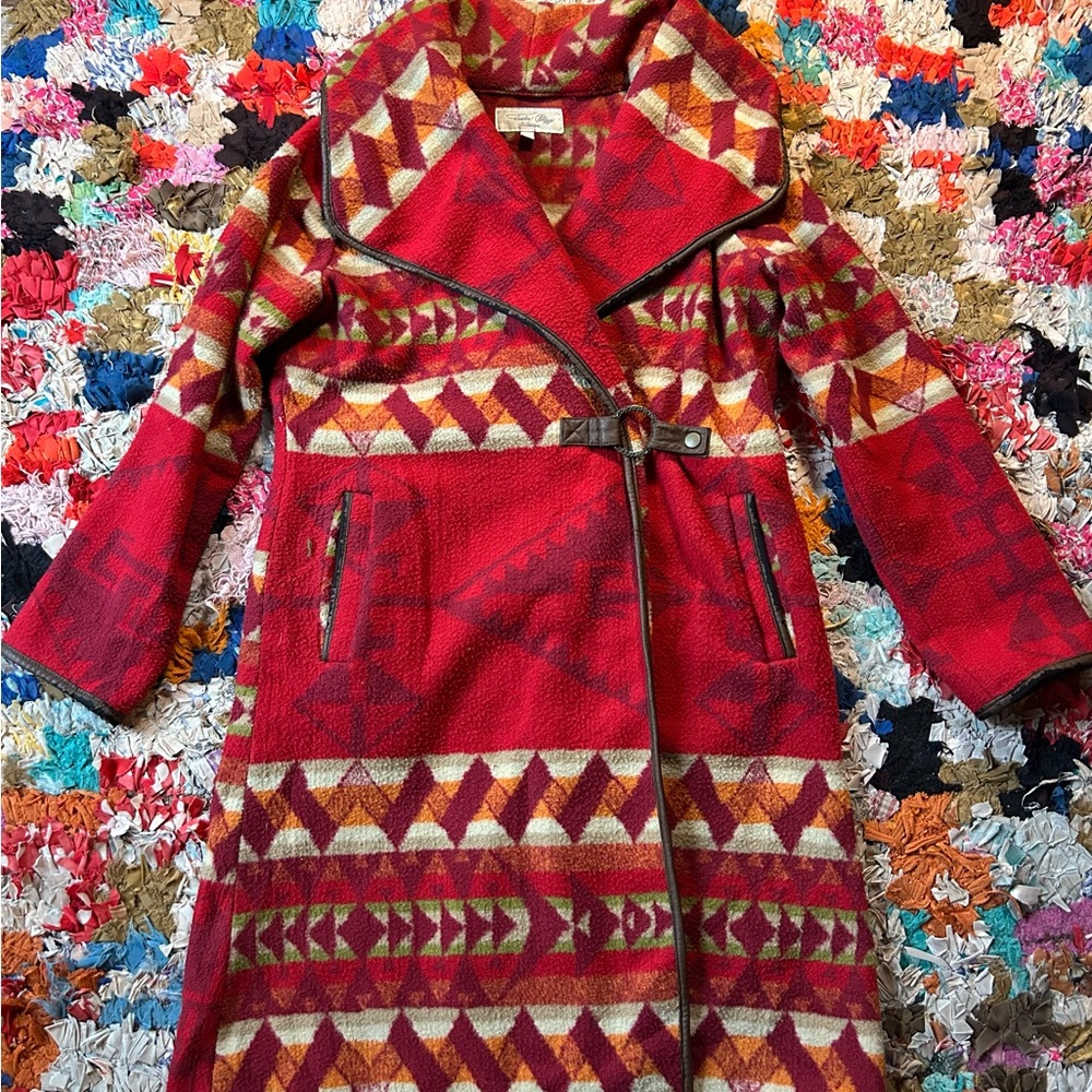 Tasha Polizzi Western Blanket Coat